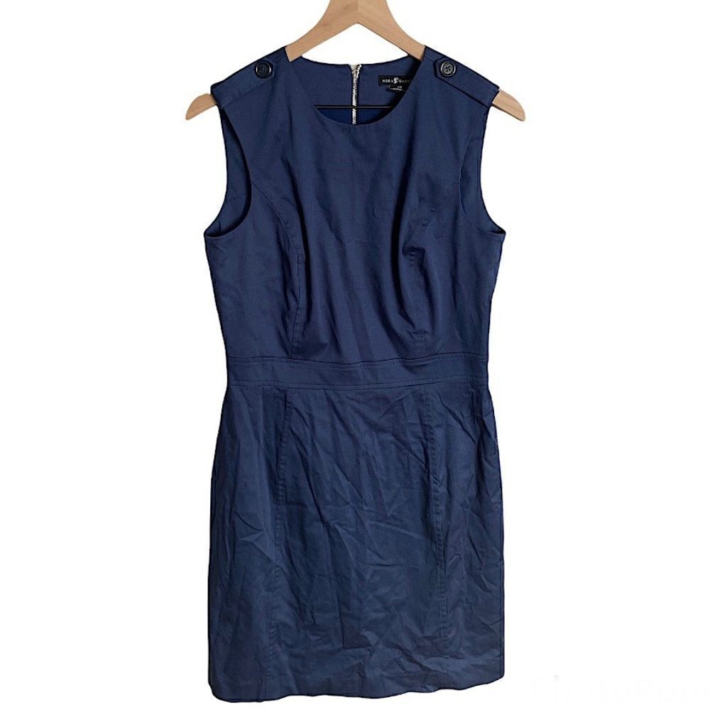 NWT Nora Gardner Women’s Scoop Neck Sleeveless Emery Midi Dress in Navy Size 10‎